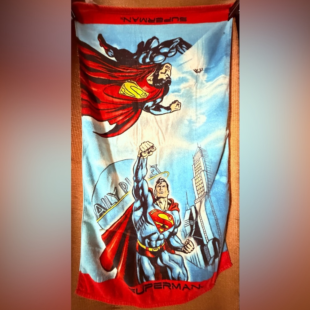 Superman Collecting Towel